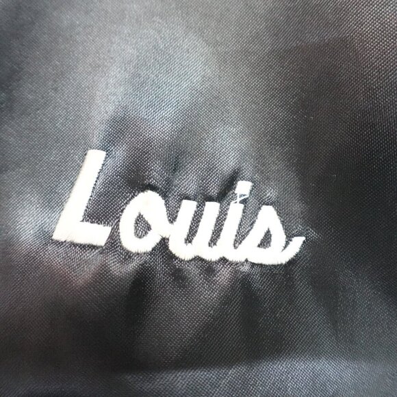 Vintage Local 26 Satin Jacket XL Black Bomber Jacket Washington DC - Picture 5 of 10